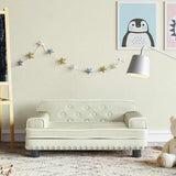 vidaXL Banque d'enfants 70x45x30 cm en tissu crème coloré
