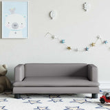 vidaXL Kinderbank 80x45x30 cm kunstleer bruin