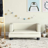vidaXL Kinderbank 80x45x30 cm kunstleer bruin