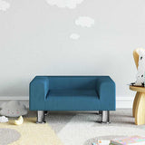 vidaXL Kinderbank 70x45x26,5 cm fluweel blauw