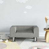 vidaXL Kinderbank 70x45x26,5 cm fluweel blauw