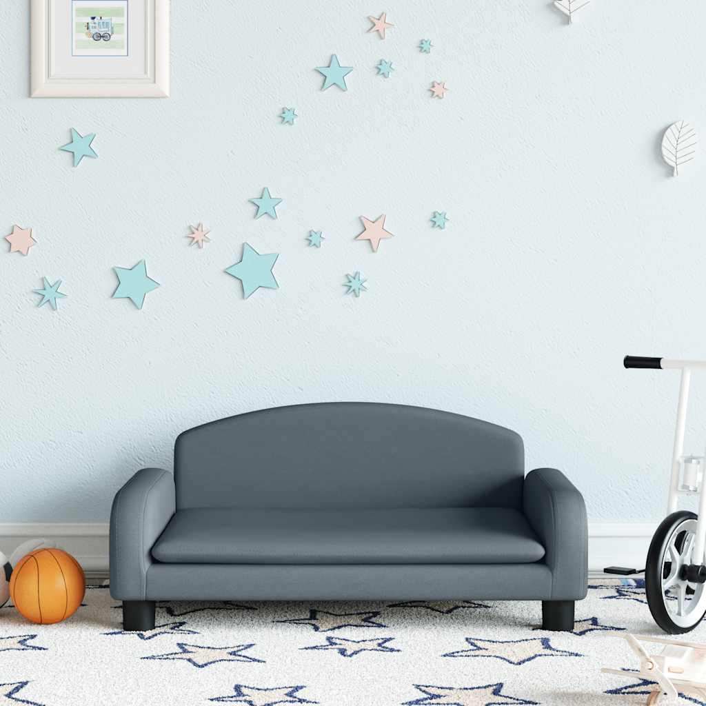 vidaXL Banque d'enfants 70x45x30 cm en tissu crème coloré