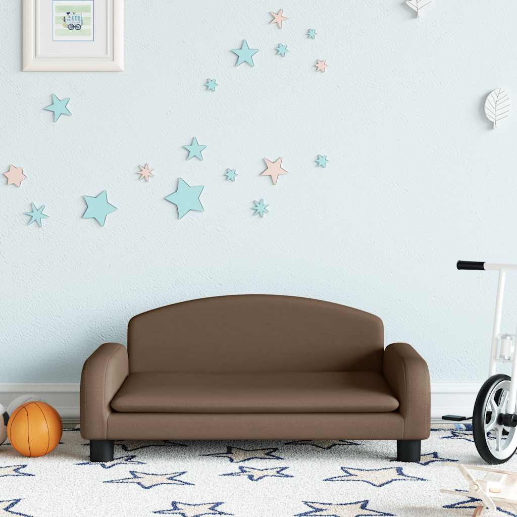 vidaXL Banque d'enfants 70x45x30 cm en tissu crème coloré