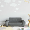 vidaXL Banque d'enfants 70x45x33 cm bleu fluweel