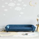 vidaXL Banque d'enfants 100x50x26 cm bleu fluweel