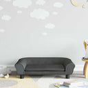 vidaXL Banque d'enfants 100x50x26 cm bleu fluweel