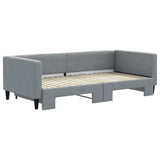 vidaXL Slaapbank 100x190 cm stof donkergrijs