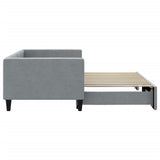 vidaXL Slaapbank 100x190 cm stof donkergrijs