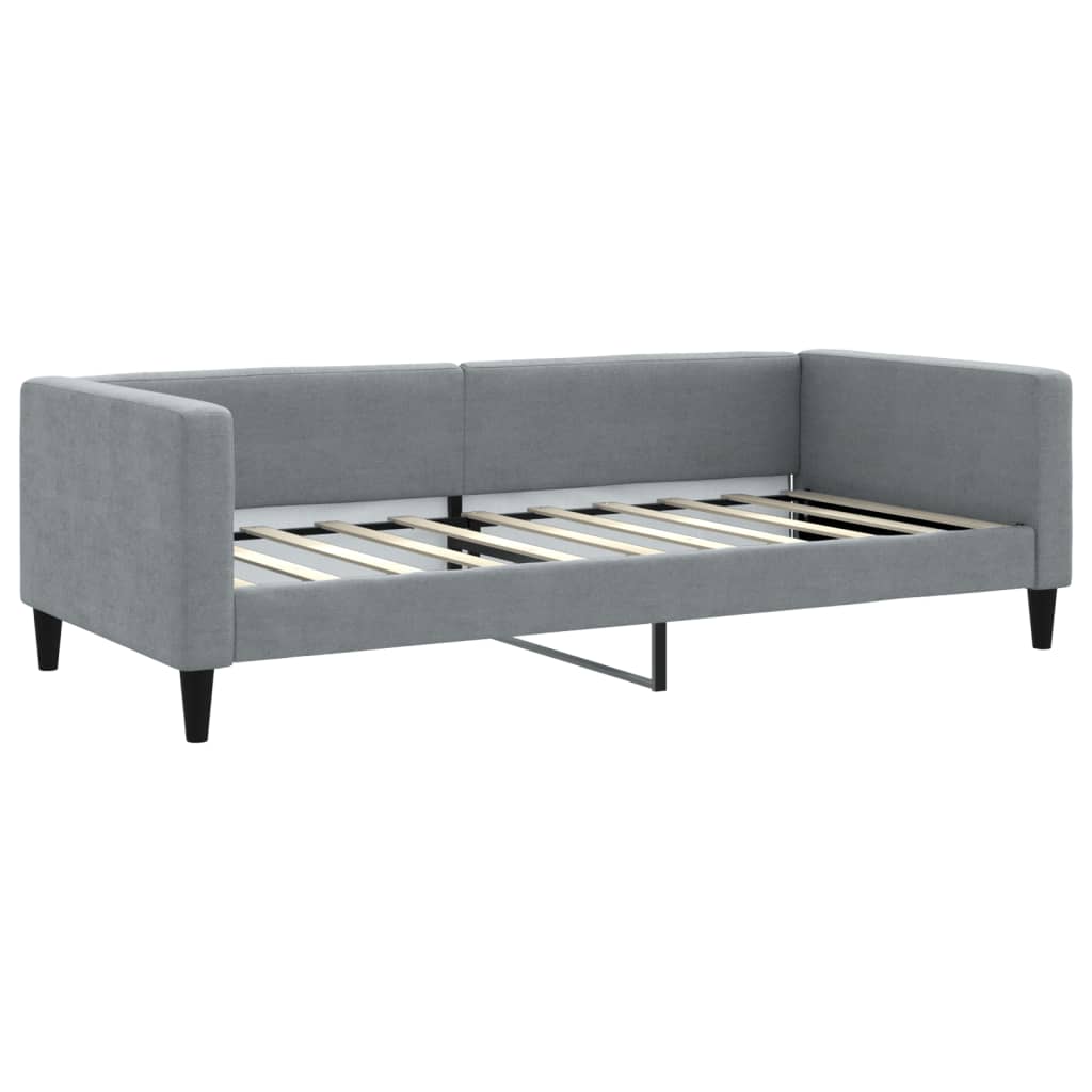 vidaXL Slaapbank 100x190 cm stof donkergrijs