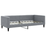vidaXL Slaapbank 100x190 cm stof donkergrijs