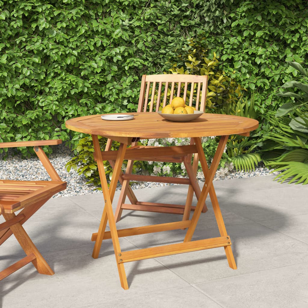 vidaXL Tuintafel inklapbaar 60x60x75 cm massief acaciahout