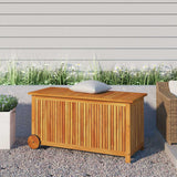 vidaXL Tuinbox met wieltjes 60x50x58 cm massief acaciahout