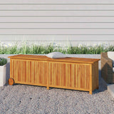 vidaXL Tuinbox met wieltjes 60x50x58 cm massief acaciahout