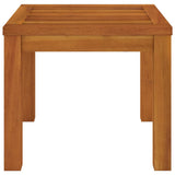 vidaXL Garden Stools 2 pcs with cushions 40x40x42 cm solid acacia wood