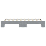 vidaXL Slaapbank met onderschuifbed 100x190 cm stof lichtgrijs