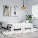 vidaXL Slaapbank met matras 90x200 cm kunstleer zwart