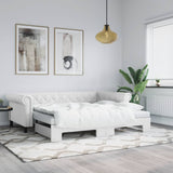 vidaXL Slaapbank met matras 90x200 cm kunstleer zwart