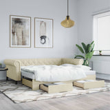vidaXL Slaapbank met matras 90x200 cm kunstleer zwart