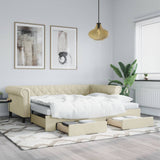 vidaXL Slaapbank met matras 90x200 cm kunstleer zwart