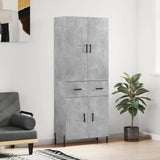 vidaXL Hoge kast 69,5x34x180 cm bewerkt hout wit