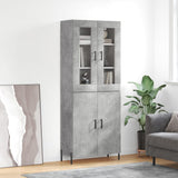vidaXL Hoge kast 69,5x34x180 cm bewerkt hout wit