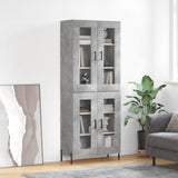 vidaXL Hoge kast 69,5x34x180 cm bewerkt hout wit