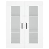 vidaXL Hoge kast 69,5x34x180 cm bewerkt hout wit