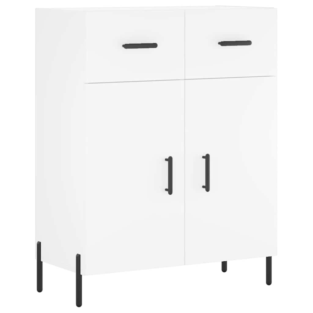 vidaXL Hoge kast 69,5x34x180 cm bewerkt hout wit
