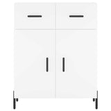vidaXL Hoge kast 69,5x34x180 cm bewerkt hout wit