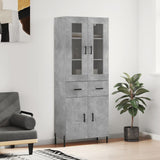vidaXL Hoge kast 69,5x34x180 cm bewerkt hout wit