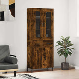 vidaXL Hoge kast 69,5x34x180 cm bewerkt hout wit