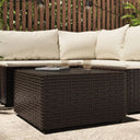 vidaXL Salontafel vierkant 50x50x30 cm poly rattan zwart