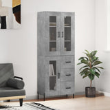 vidaXL Hoge kast 69,5x34x180 cm bewerkt hout wit