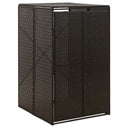 vidaXL Bin storage single 70x80x117 cm poly rattan black
