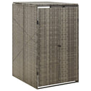 vidaXL Bin storage single 70x80x117 cm poly rattan black