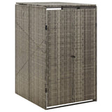 vidaXL Containerberging enkel 70x80x117 cm poly rattan zwart
