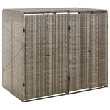 vidaXL Containerberging enkel 70x80x117 cm poly rattan zwart