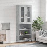 vidaXL Hoge kast 69,5x34x180 cm bewerkt hout wit