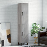 vidaXL Hoge kast 34,5x34x180 cm bewerkt hout wit