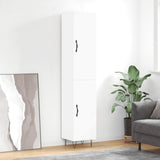 vidaXL Hoge kast 34,5x34x180 cm bewerkt hout wit