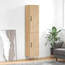 vidaXL Hoge kast 34,5x34x180 cm bewerkt hout wit
