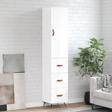 vidaXL Tall cabinet 34.5x34x180 cm engineered wood white