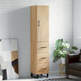 vidaXL Hoge kast 34,5x34x180 cm bewerkt hout wit