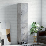 vidaXL Hoge kast 34,5x34x180 cm bewerkt hout wit