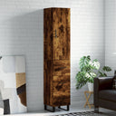 vidaXL Hoge kast 34,5x34x180 cm bewerkt hout wit