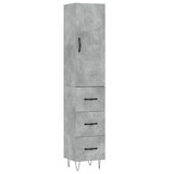vidaXL Hoge kast 34,5x34x180 cm bewerkt hout wit