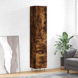 vidaXL Hoge kast 34,5x34x180 cm bewerkt hout wit