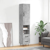 vidaXL Hoge kast 34,5x34x180 cm bewerkt hout wit