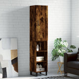 vidaXL Hoge kast 34,5x34x180 cm bewerkt hout wit