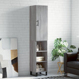 vidaXL Hoge kast 34,5x34x180 cm bewerkt hout wit
